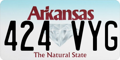 AR license plate 424VYG
