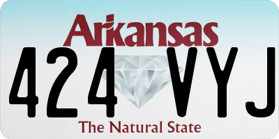 AR license plate 424VYJ