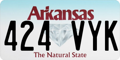 AR license plate 424VYK