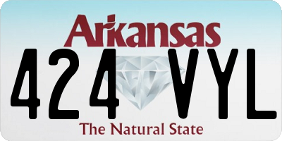 AR license plate 424VYL