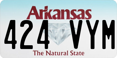 AR license plate 424VYM