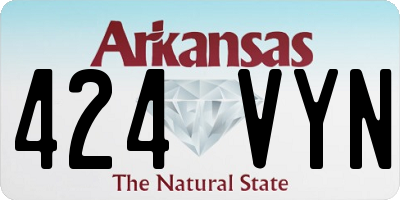 AR license plate 424VYN