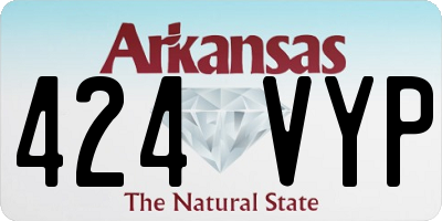 AR license plate 424VYP