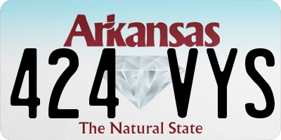 AR license plate 424VYS