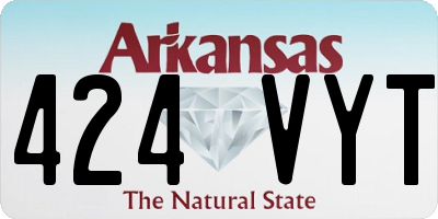 AR license plate 424VYT