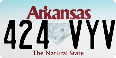 AR license plate 424VYV