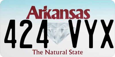 AR license plate 424VYX