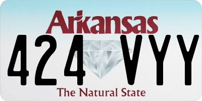 AR license plate 424VYY