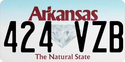 AR license plate 424VZB