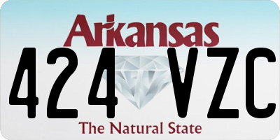 AR license plate 424VZC