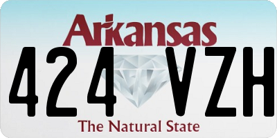 AR license plate 424VZH