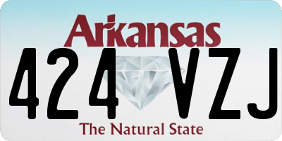 AR license plate 424VZJ