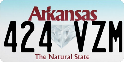 AR license plate 424VZM