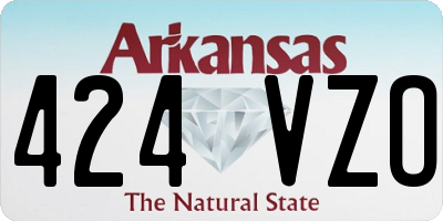 AR license plate 424VZO