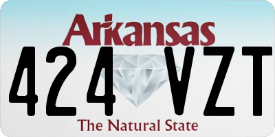 AR license plate 424VZT