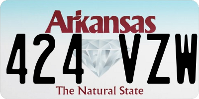 AR license plate 424VZW