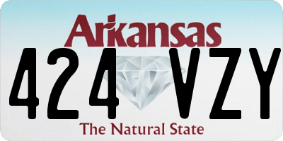 AR license plate 424VZY