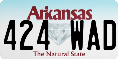 AR license plate 424WAD
