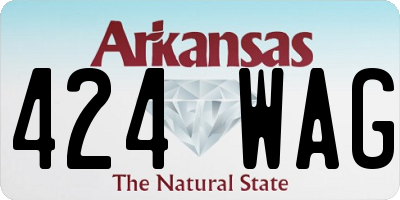 AR license plate 424WAG
