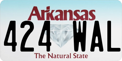 AR license plate 424WAL