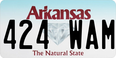 AR license plate 424WAM