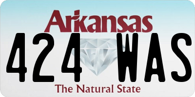 AR license plate 424WAS