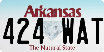 AR license plate 424WAT