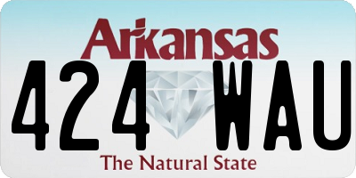 AR license plate 424WAU