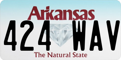AR license plate 424WAV