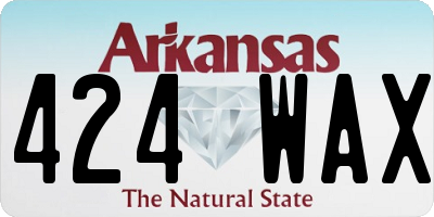 AR license plate 424WAX