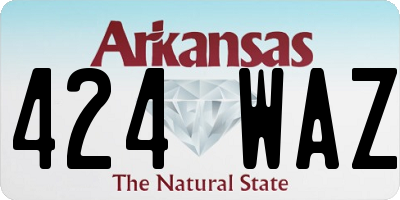 AR license plate 424WAZ