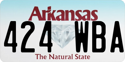 AR license plate 424WBA