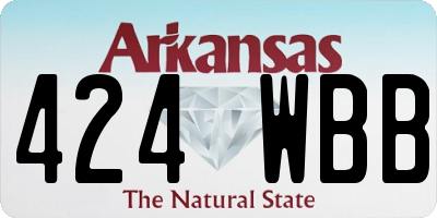 AR license plate 424WBB