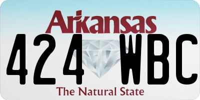 AR license plate 424WBC