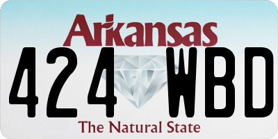 AR license plate 424WBD