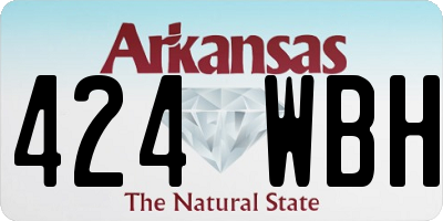 AR license plate 424WBH