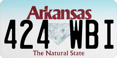 AR license plate 424WBI