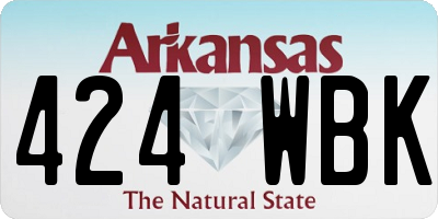 AR license plate 424WBK