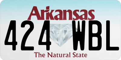 AR license plate 424WBL