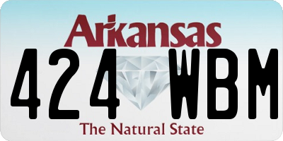 AR license plate 424WBM
