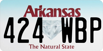 AR license plate 424WBP