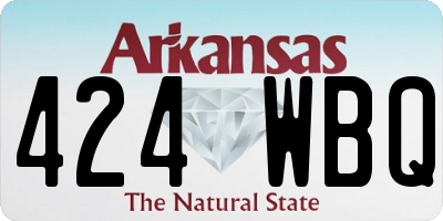 AR license plate 424WBQ