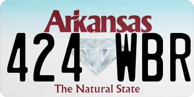 AR license plate 424WBR