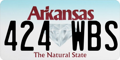 AR license plate 424WBS