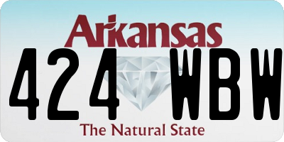 AR license plate 424WBW