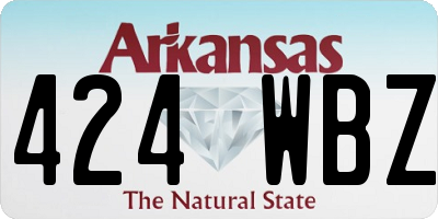 AR license plate 424WBZ