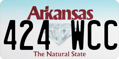 AR license plate 424WCC