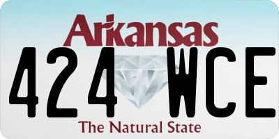 AR license plate 424WCE