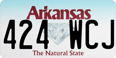AR license plate 424WCJ