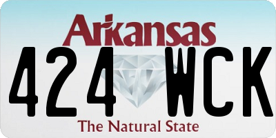 AR license plate 424WCK
